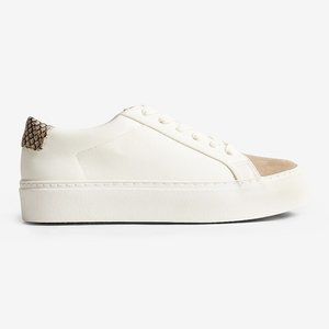 Express Snake Print Detail Sneakers with Faux Leather Vegan 8